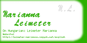 marianna leimeter business card